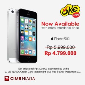 Promosi Kartu Kredit CIMB Niaga Promo Cashback iPhone 5s 