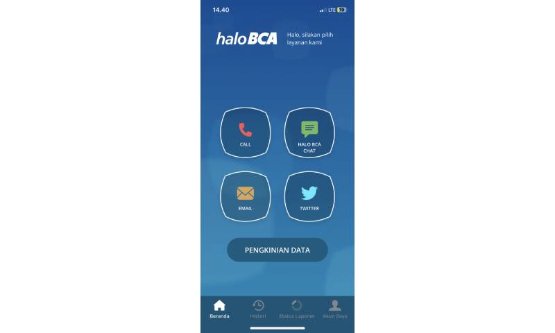 Tampilan Halobca