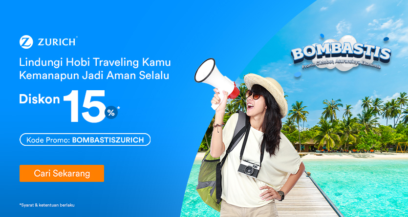 Diskon 15% Asuransi Perjalanan Proteksi Covid-19