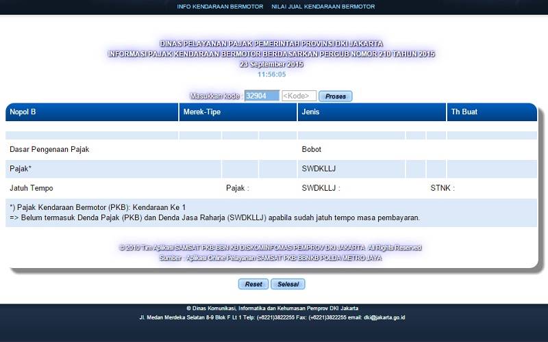 Situs Samsat Jakarta