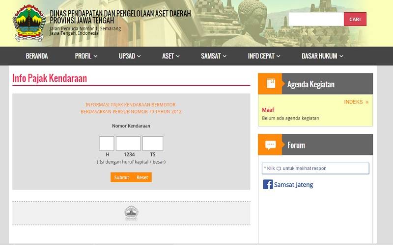 Samsat Online Jawa Tengah