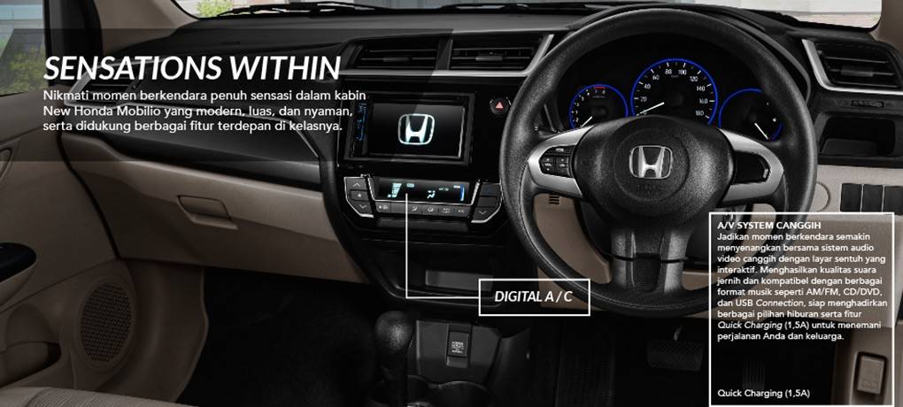 Fitur Kenyamanan Honda Mobilio