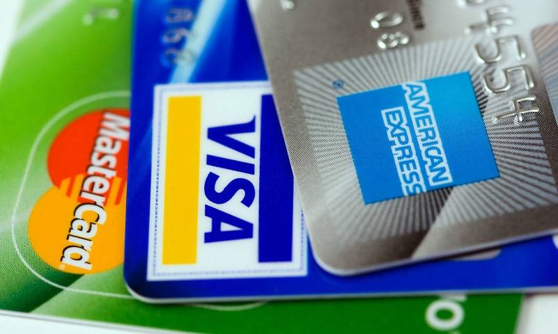 American Express, Visa, dan MasterCard