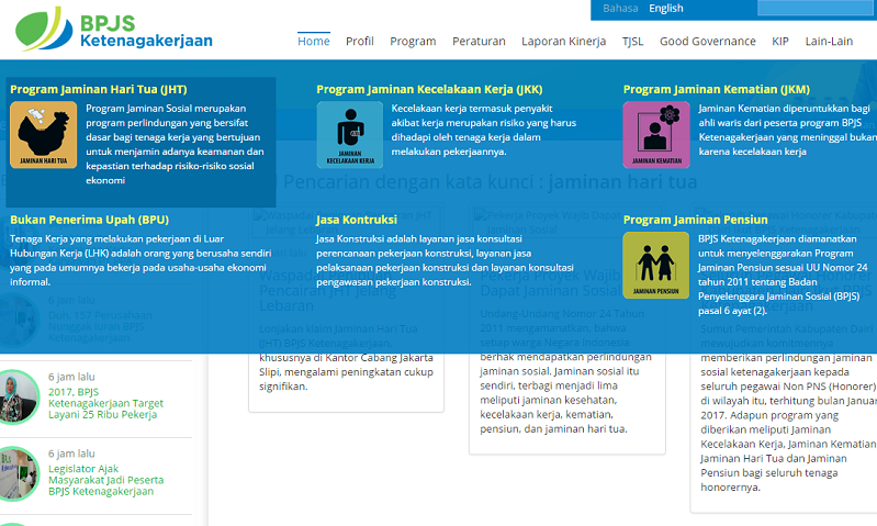 Program JHT BPJS Ketenagakerjaan