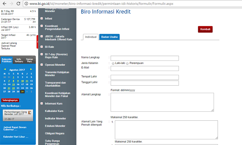 Cara Melihat BI Checking