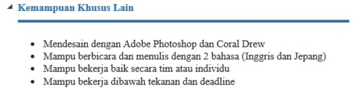 Biasanya didalam contoh daftar riwayat hidup akan berisi dengan informasi pendidikan keahl Melamar Pekerjaan Tulisan Tangan Contoh Daftar Riwayat Hidup