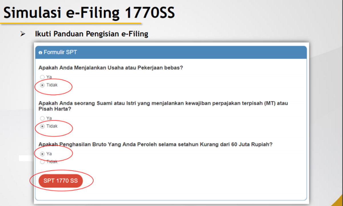 Cara Isi Dan Lapor Spt Pajak Online Atau E Filing 1770 Ss Cermati Com