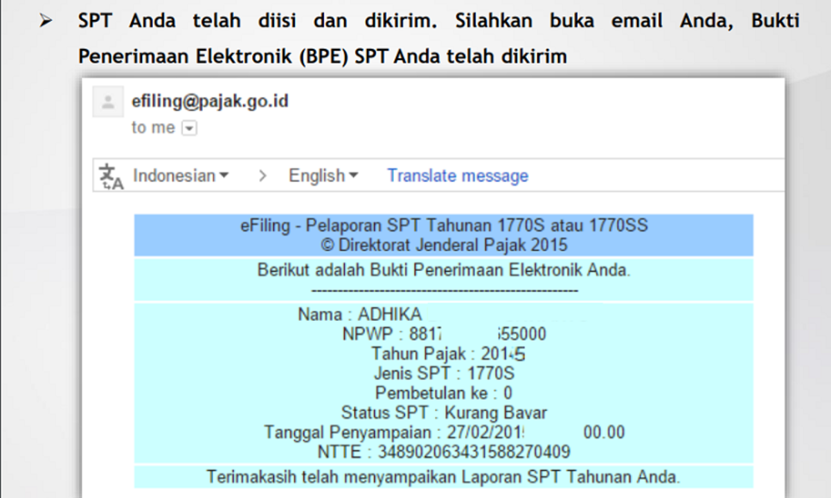 Cara Mengisi Dan Lapor Spt Pajak Online Atau E Filing 1770 S Cermati Com