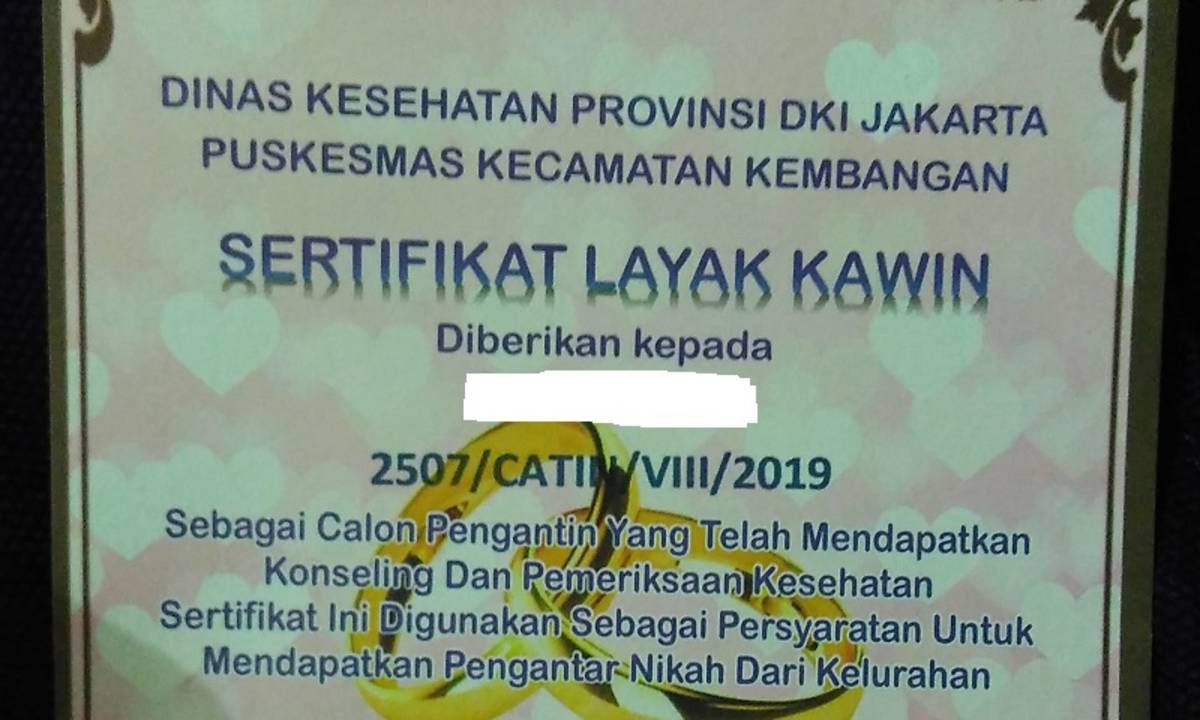 Cara Buat Sertifikat Layak Kawin Wajib Buat Kamu Yang Mau Nikah Di Jakarta Cermati Com