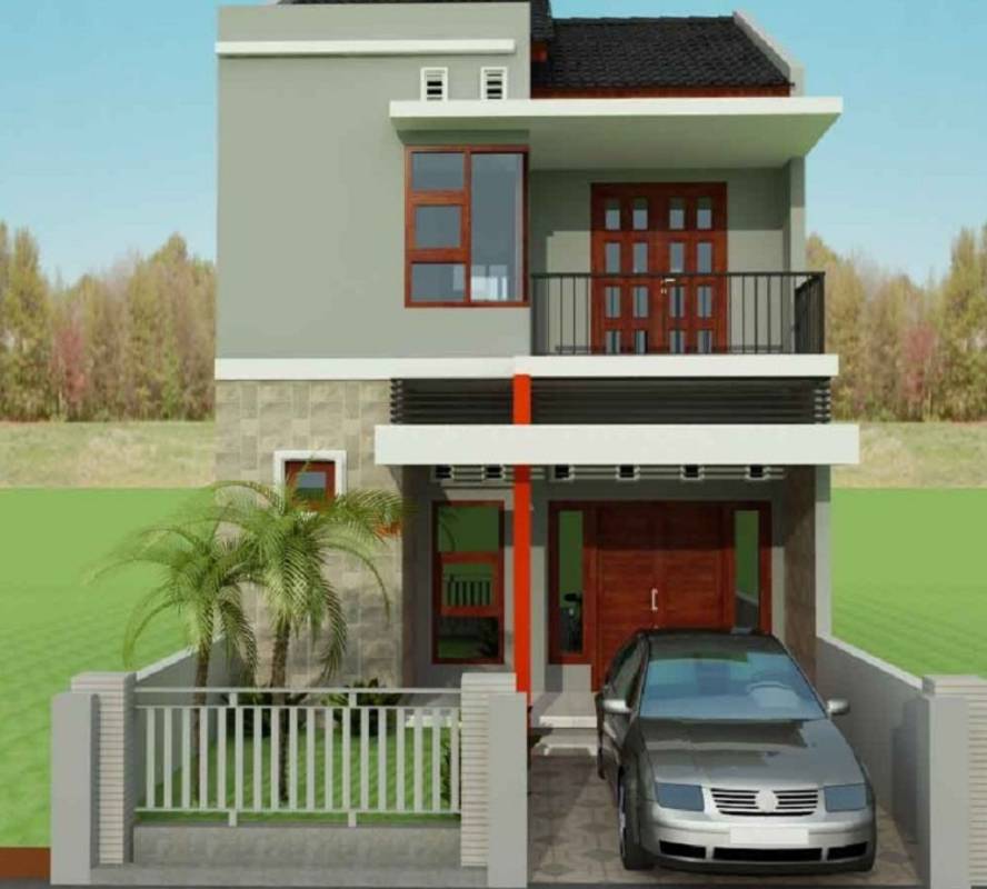 Desain Rumah Minimalis 2 Lantai Ukuran 8x10