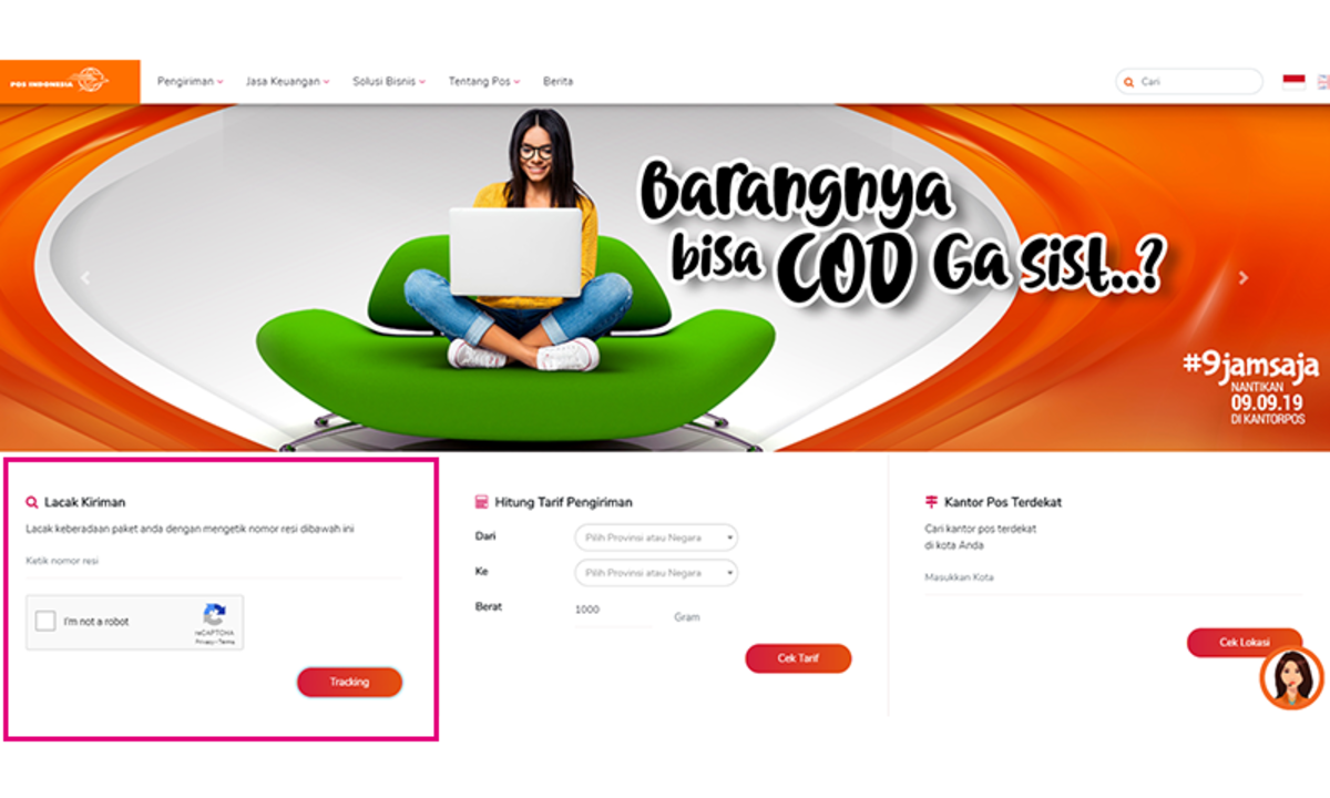 Pilip Blog: Cara Cek Nomor Resi Via Pos