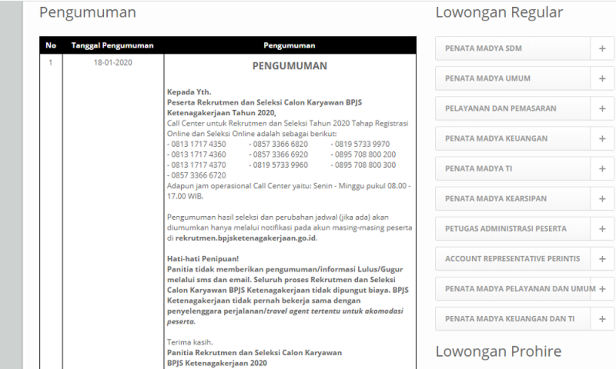 Lowongan Kerja Bumn Terbaru 2020 Buruan Daftar Cermati Com