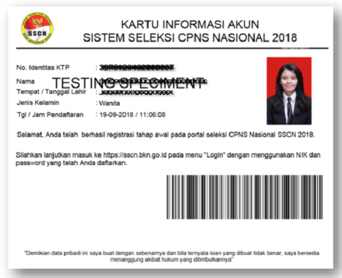 Cpns2019 Contoh Formulir Pendaftaran Cpns Online