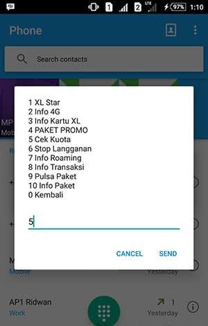 Cek Kuota XL SMS