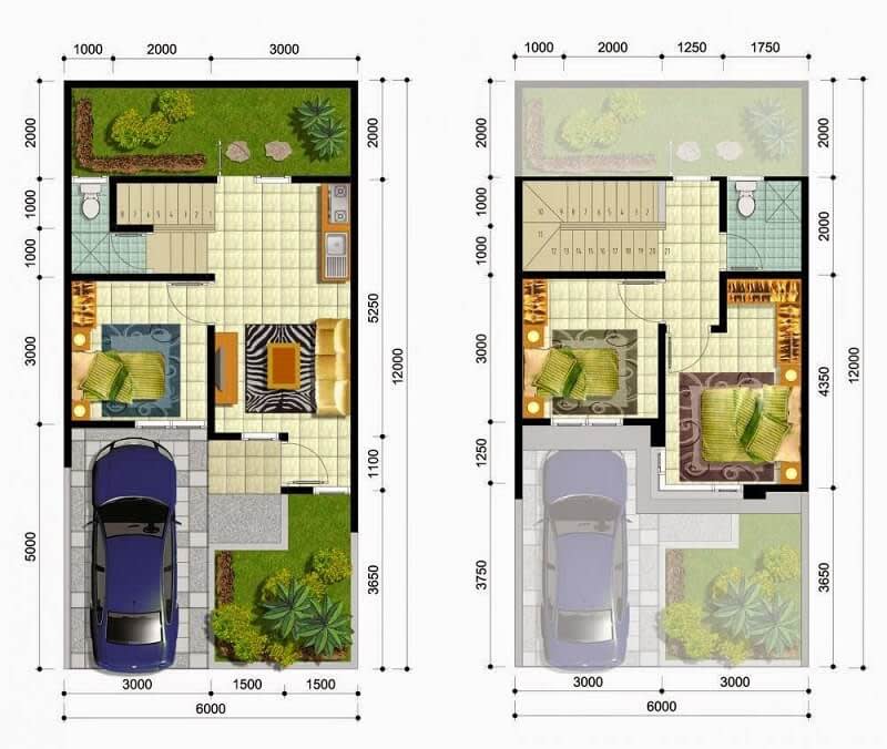 Denah Rumah Type 45