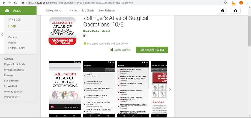  Zollinger’s Atlas of Surgery Play Store