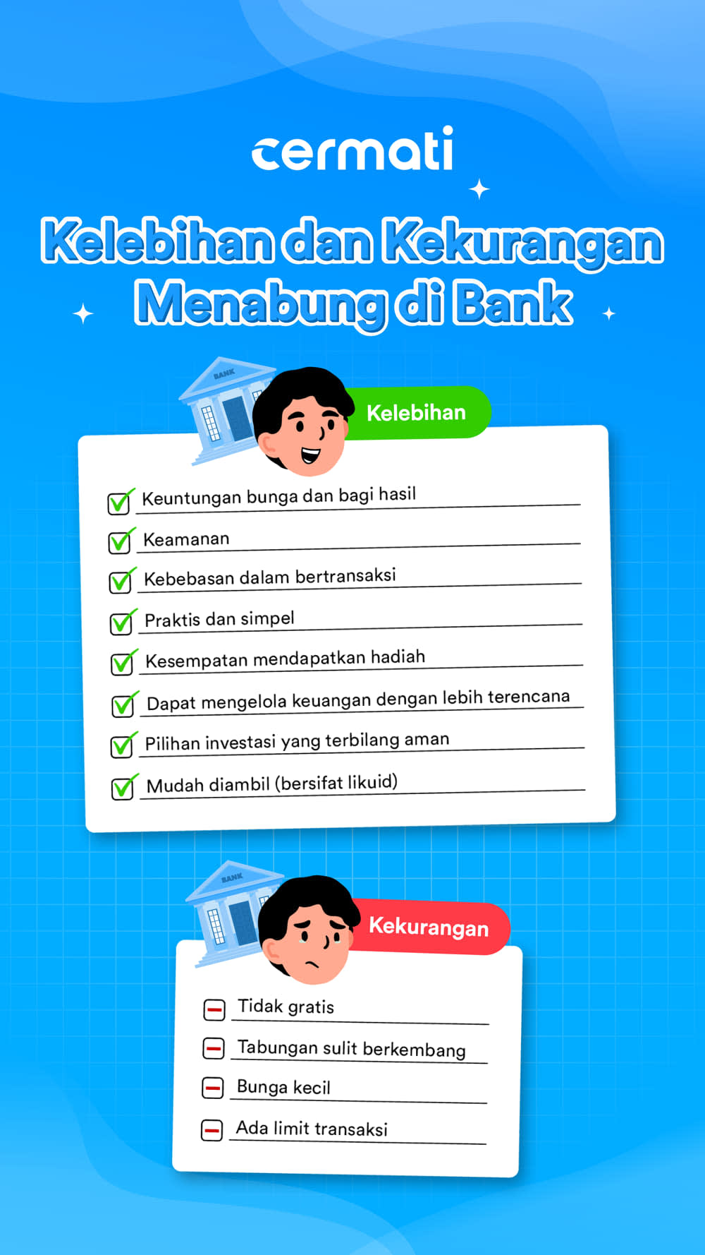 Kelebihan dan Kekurangan Menabung di Bank