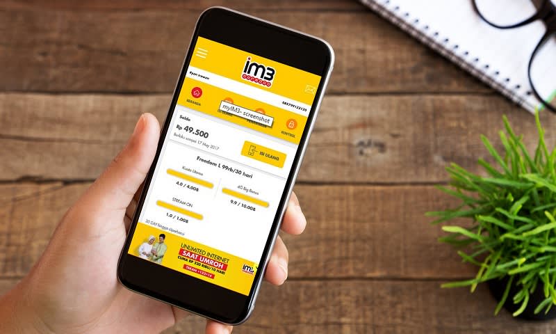 cek kuota indosat android