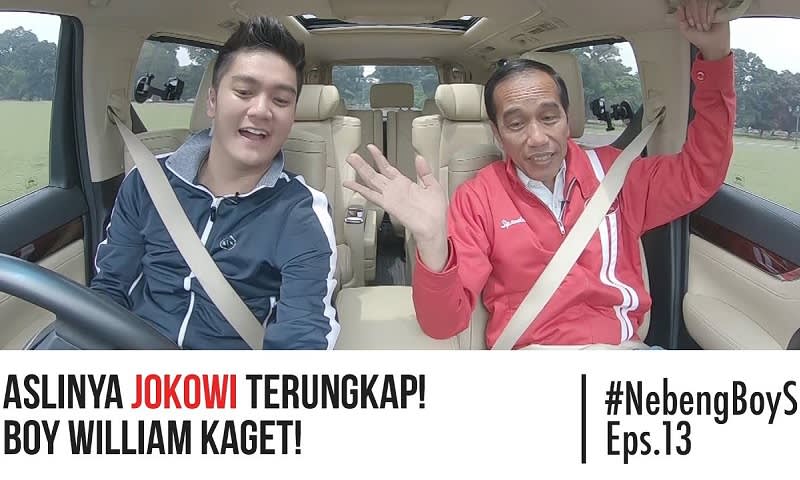 Boy William bersama Presiden Jokowi di Salah Satu Vlognya