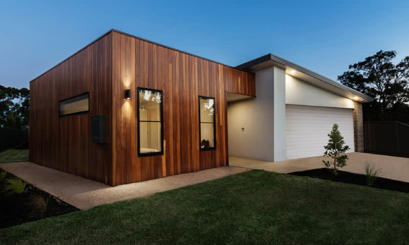 rumah kayu konsep minimalis