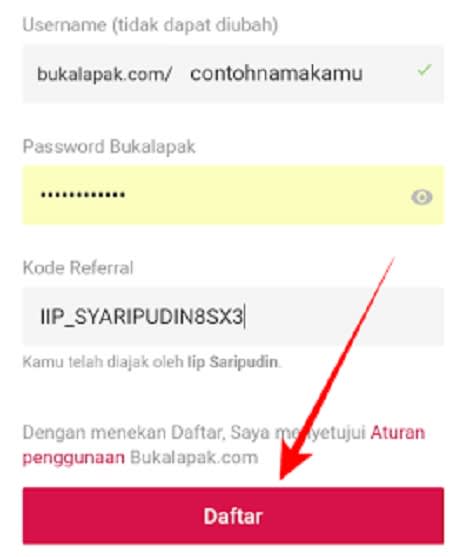 Daftar Bukalapak