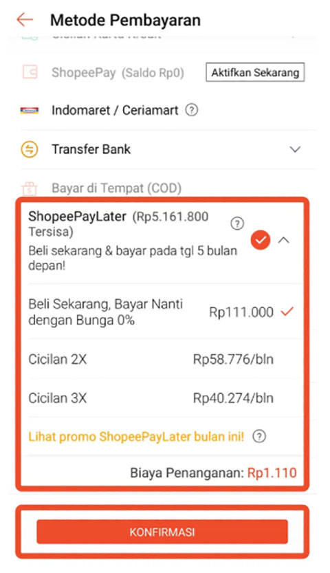 Cara melihat berapa kali kita belanja di shopee