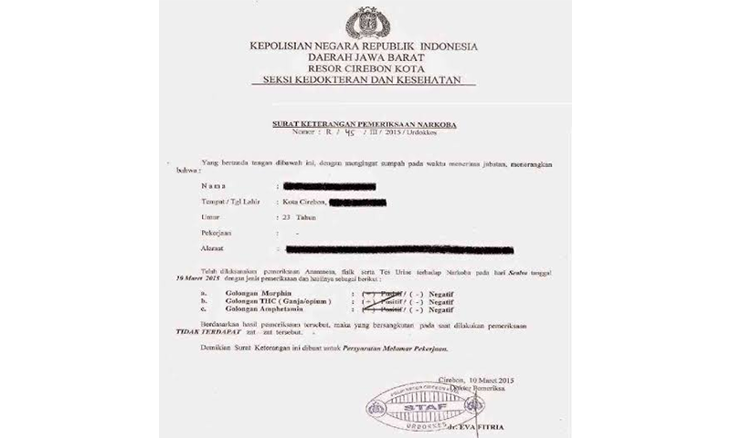 Pahami Surat Keterangan Bebas Narkoba Yang Memiliki Peran Penting Bagi Pelamar Pekerjaan Cermati Com