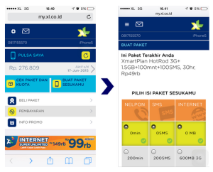 Cek Kuota XL via Website