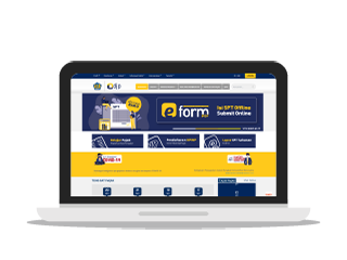 Tekan tombol login di sudut kanan website pajak.go.id