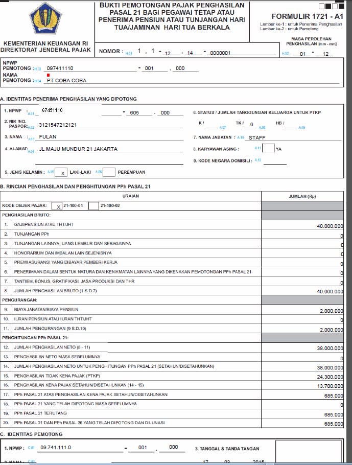18+ Cara Mengisi Spt Tahunan Pph Wajib Pajak Orang Pribadi 1770