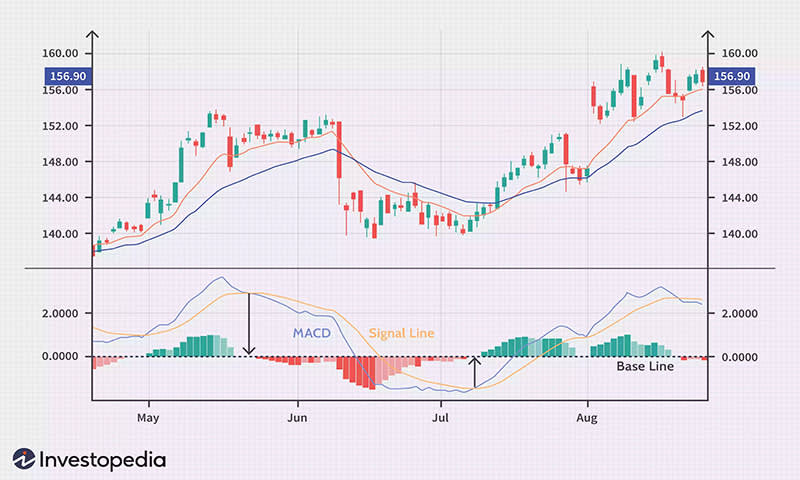 contoh garis macd