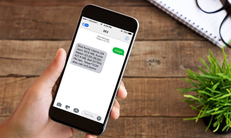 sms cek kuota indosat 