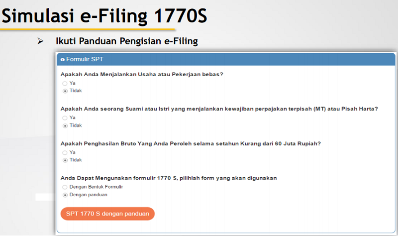 Cara Mengisi Dan Lapor Spt Pajak Online Atau E Filing 1770 S Cermati Com