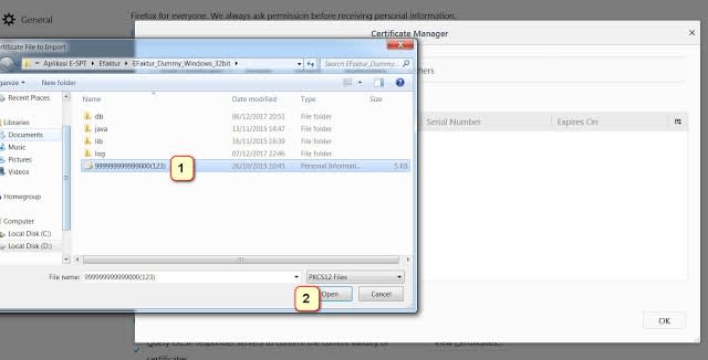 Install Sertifikat Pajak Mozilla Firefox
