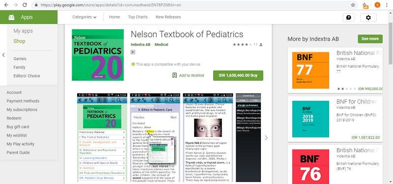 Nelson Textbook of Pediatrics Play Store